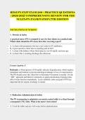 HESI PN EXIT EXAM 280&plus; PRACTICE QUESTIONS &NewLine;&vert; 2026&sol;2027 COMPREHENSIVE REVIEW FOR THE &NewLine;NCLEX-PN EXAMINATION 7TH EDITION 