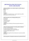 AHIP Final Practice Examination and Study Guide 