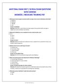 AHIP Final Examination Practice Questions &vert; Medicare Training Study Guide