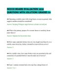 NCCCO BOARD EVALUATION 2026&NewLine;QUESTIONS WITH SOLUTIONS GRADED A&plus;