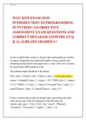 WGU D335 Introduction to Programming in Python OA Exam Guide