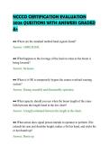 NCCCO CERTIFICATION EVALUATION&NewLine;2026 QUESTIONS WITH ANSWERS GRADED&NewLine;A&plus;