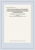 WGU C180 FoUndations oF PsyCholoGy &ndash; aCademiC year&NewLine;2026&sol;2027 &ndash; ComPrehensive examination With veriFied QUestions&NewLine;and CorreCt ansWer rationales 