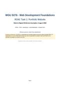 WGU D276 RGN1 Task 1 PA &vert; Web Development Foundations Portfolio Website &vert; HTML&comma; CSS&comma; JavaScript&comma; Forms & Multimedia &vert; 2026 Updated