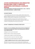 ATI RN COMPREHENSIVE ADN PREDICTOR RETAKE 2026 &vert; LEVEL 3 &vert; PRACTICE QUESTIONS & RATIONALES &vert; COMPLETE REVIEW
