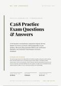 C268 Practice Exam 2026&sol;2027 &vert; Q&A &vert; Pass Guaranteed - A&plus; Graded&NewLine;&NewLine;