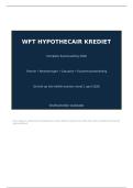 Wft Hypothecair Krediet 2026 &ndash; Complete Samenvatting &vert; Theorie&comma; Berekeningen & Examenvoorbereiding