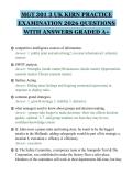 MGT 301 3 UK KIRN PRACTICE&NewLine;EXAMINATION 2026 QUESTIONS&NewLine;WITH ANSWERS GRADED A&plus;&NewLine;