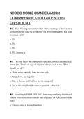 NCCCO MOBILE CRANE EXAM 2026&NewLine;COMPREHENSIVE STUDY GUIDE SOLVED&NewLine;QUESTION SET