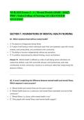 NUR 253 Exams 1 &ndash; 4 &vert; Mental Health &lpar;2026 &sol; 2027&rpar; &NewLine;PDF &vert; Galen College of Nursing&sol; GUARANTEED &NewLine;SUCCESS&excl;&excl;