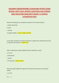 EDELMAN UNDERSTANDING ULTRASOUND PHYSICS EXAM &NewLine;REVIEW LATEST 2026 UPDATED QUESTIONS AND VERIFIED &NewLine;100&percnt; SOLUTIONS &lpar;2026&sol;2027&rpar; GRADE&colon; A&plus;&vert;STATUS&colon; &NewLine;GUARANTEED PASS