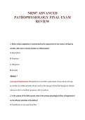 NR507 ADVANCED&NewLine;PATHOPHYSIOLOGY FINAL EXAM&NewLine;REVIEW