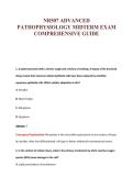 NR507 ADVANCED&NewLine;PATHOPHYSIOLOGY MIDTERM EXAM&NewLine;COMPREHENSIVE GUIDE