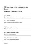 NUR 233 &ndash; NCLEX Next Gen Practice Exam &ndash; Nursing Exam Questions and Test Preparation
