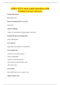 ASHA SLPA study guide Questions with&NewLine;Verified Correct Answers