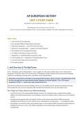 AP European History Unit 3 Study Guide&colon; Absolutism and Constitutionalism&comma; c&period; 1648 to c&period; 1815  