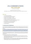 AP U&period;S&period; Government & Politics Unit 3 Study Guide&colon; Civil Liberties and Civil Rights  