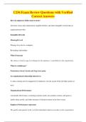C236 Exam Review Questions with Verified&NewLine;Correct Answers