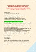 NDHCE EXAM 300 REAL EXAM QUESTIONS & DETAILED  ANSWERS WITH RATIONALES &vert;NATIONAL DENTAL  HYGIENE CERTIFICATION EXAMINATION STUDY EXAM ALREADY GRADED A&plus;&vert; &vert;BRAND NEW VERSION&excl;&excl;