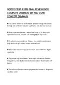 NCCCO TEST 3 2026 FINAL REVIEW PACK&NewLine;COMPLETE QUESTION SET AND CORE&NewLine;CONCEPT SUMMARY