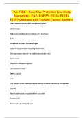 CAL FIRE - Basic Fire Protection Knowledge&NewLine;Assessment - FAE&comma; FAE&lpar;P&rpar;&comma; FC&lpar;A&rpar;&comma; FC&lpar;B&rpar;&comma;&NewLine;FC&lpar;P&rpar; Questions with Verified Correct Answers