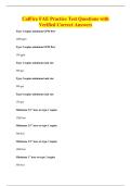 CalFire FAE Practice Test Questions with&NewLine;Verified Correct Answers