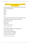CBCS practice test Questions with Verified&NewLine;Correct Answers