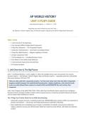 AP World History Unit 3 Study Guide&colon; Land-Based Empires&comma; c&period; 1450 to c&period; 1750  