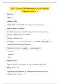 CBCI Course PP6 Questions with Verified&NewLine;Correct Answers