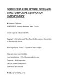 NCCCO TEST 3 2026 REVISION NOTES AND&NewLine;STRUCTURED CRANE CERTIFICATION&NewLine;OVERVIEW GUIDE