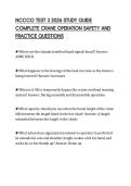 NCCCO TEST 3 2026 STUDY GUIDE&NewLine;COMPLETE CRANE OPERATION SAFETY AND&NewLine;PRACTICE QUESTIONS
