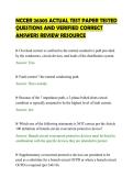NCCER 26305 ACTUAL TEST PAPER TESTED&NewLine;QUESTIONS AND VERIFIED CORRECT&NewLine;ANSWERS REVIEW RESOURCE