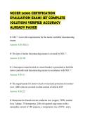 NCCER 26305 CERTIFICATION&NewLine;EVALUATION EXAMS SET COMPLETE&NewLine;SOLUTIONS VERIFIED ACCURACY&NewLine;ALREADY PASSED