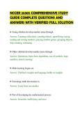 NCCER 26305 COMPREHENSIVE STUDY&NewLine;GUIDE COMPLETE QUESTIONS AND&NewLine;ANSWERS WITH VERIFIED FULL SOLUTION