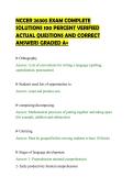 NCCER 26305 EXAM COMPLETE&NewLine;SOLUTIONS 100 PERCENT VERIFIED&NewLine;ACTUAL QUESTIONS AND CORRECT&NewLine;ANSWERS GRADED A&plus;
