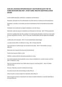 NUR-641E ADVANCED PATHOPHYSIOLOGY AND PHARMACOLOGY FOR THE NURSE EDUCATOR 2026&sol;2027 &vert; STUDY GUIDE&comma; PRACTICE QUESTIONS & EXAM REVIEW&NewLine;&NewLine;