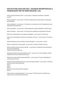 NUR-641E FINAL EXAM 2026&sol;2027 &vert; ADVANCED PATHOPHYSIOLOGY & PHARMACOLOGY FOR THE NURSE EDUCATOR &vert; GCU