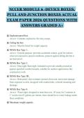 NCCER MODULE 6 -DEVICE BOXES&comma;&NewLine;PULL AND JUNCTION BOXES ACTUAL&NewLine;EXAM PAPER 2026 QUESTIONS WITH&NewLine;ANSWERS GRADED A&plus;