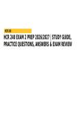 HCR 240 EXAM 2 PREP 2026&sol;2027 &vert; STUDY GUIDE&comma; PRACTICE QUESTIONS&comma; ANSWERS & EXAM REVIEW