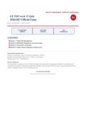 GE 5103 Project Management I Week 13 Quiz Trine University 2026&sol;2027 &ndash; Questions and Answers &vert; 100&percnt; Verified &vert; Complete Verified Answers &ndash; Pass Guaranteed &ndash; A&plus; Graded&NewLine;&NewLine;