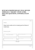 HCR 240 PATHOPHYSIOLOGY FINAL REVIEW MODULES 4&ndash;7 2026&sol;2027 &vert; STUDY GUIDE&comma; PRACTICE QUESTIONS&comma; ANSWERS & EXAM PREP