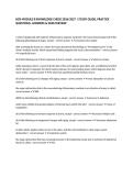 HCR MODULE 8 KNOWLEDGE CHECK 2026&sol;2027 &vert; STUDY GUIDE&comma; PRACTICE QUESTIONS&comma; ANSWERS & EXAM REVIEW