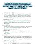 RANGE SAFETY COURSE ACTUAL&NewLine;EXAM PAPER 2026 QUESTIONS WITH&NewLine;ANSWERS GRADED A&plus;&NewLine;