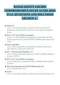 RANGE SAFETY COURSE&NewLine;COMPREHENSIVE STUDY GUIDE 2026&NewLine;FULL QUESTIONS AND SOLUTIONS&NewLine;GRADED A&plus;