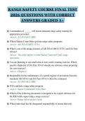 RANGE SAFETY COURSE FINAL TEST&NewLine;2026 QUESTIONS WITH CORRECT&NewLine;ANSWERS GRADED A&plus;