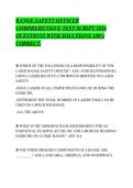 RANGE SAFETY OFFICER&NewLine;COMPREHENSIVE TEST SCRIPT 2026&NewLine;QUESTIONS WITH SOLUTIONS 100&percnt;&NewLine;CORRECT&period;&NewLine;