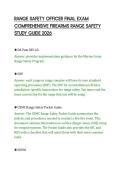 RANGE SAFETY OFFICER FINAL EXAM&NewLine;COMPREHENSIVE FIREARMS RANGE SAFETY&NewLine;STUDY GUIDE 2026
