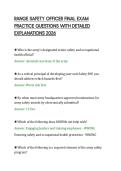 RANGE SAFETY OFFICER FINAL EXAM&NewLine;PRACTICE QUESTIONS WITH DETAILED&NewLine;EXPLANATIONS 2026&NewLine;