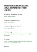 RASMUSSEN PATHOPHYSIOLOGY EXAM 1&NewLine;ACTUAL QUESTIONS AND CORRECT&NewLine;ANSWERS