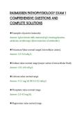 RASMUSSEN PATHOPHYSIOLOGY EXAM 1&NewLine;COMPREHENSIVE QUESTIONS AND&NewLine;COMPLETE SOLUTIONS&NewLine;